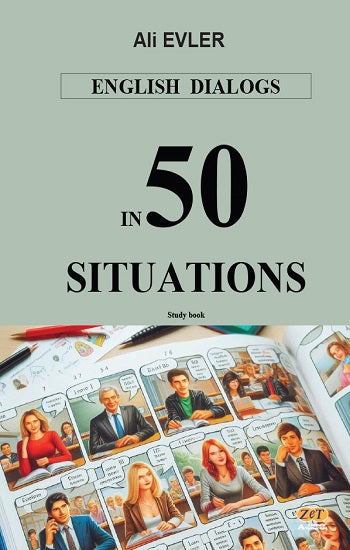 English Dialogs In 50 Situations – Ali Evler – Zet Akademi Yayınları – kitap kapağı