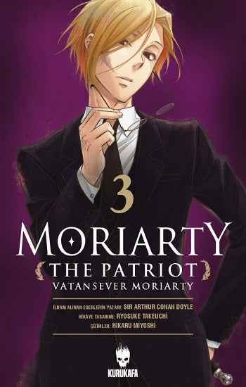 Moriarty the Patriot -Vatansever Moriarty 3 – Ryosuke Takeuchi – Kurukafa – kitap kapağı