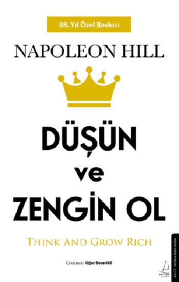 Düşün ve Zengin Ol – Napoleon Hill – Destek Yayınları – kitap kapağı