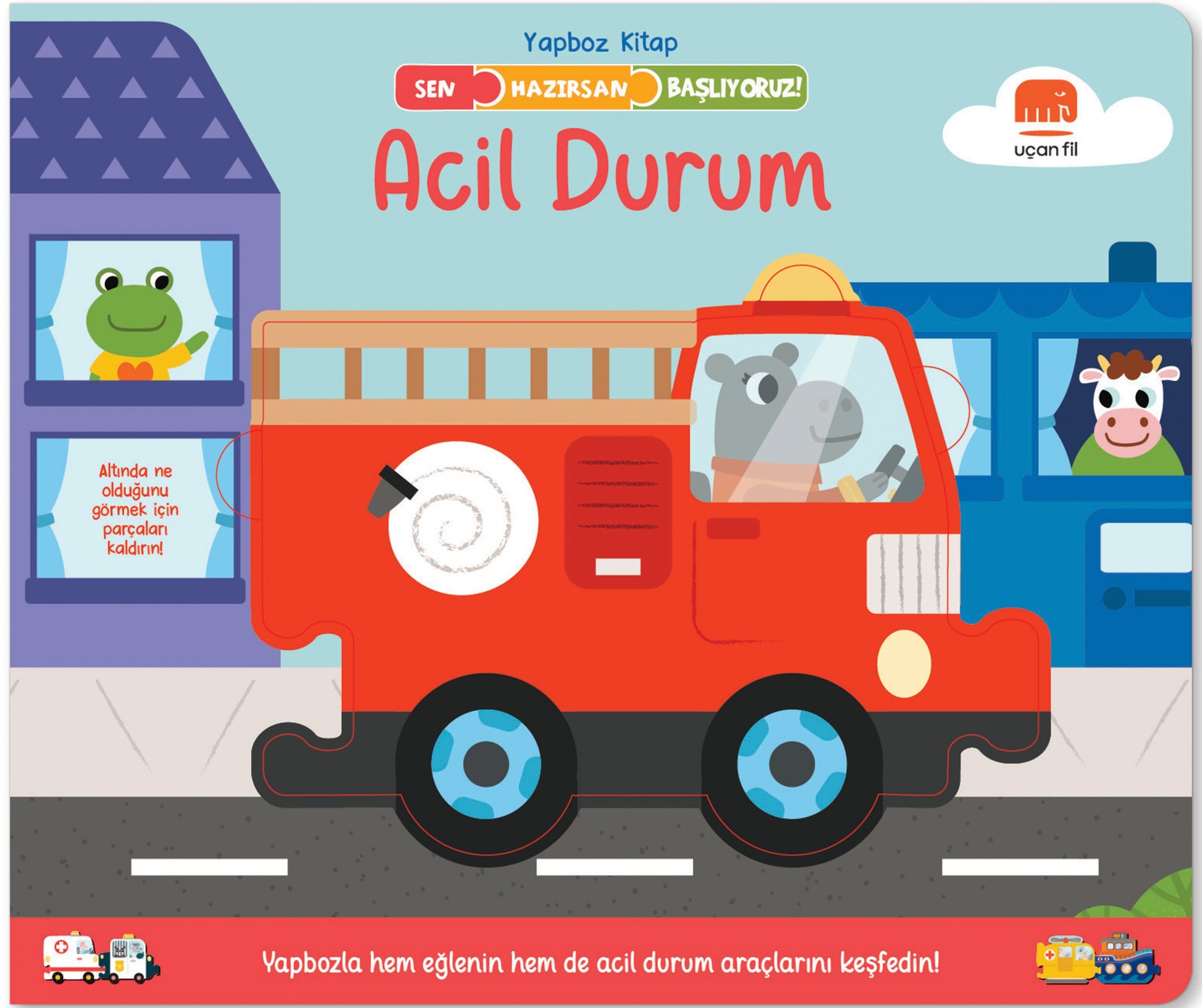Yap Boz Kitap Sen Hazırsan Başlıyoruz - Acil Durum – Rebecca Weerasekera – Uçan Fil Yayınları – kitap kapağı