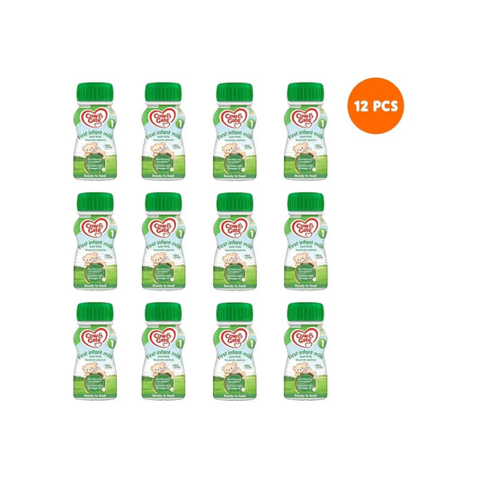 Cow & Gate 1 First Infant Ready to Feed Liquid Milk from Birth 200ml Pack of 12