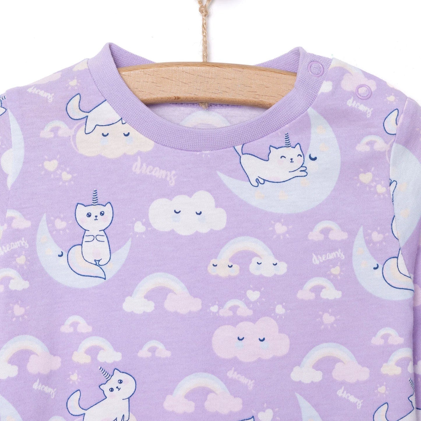 HelloBaby Girl Long Sleeve Pyjamas Set - Purple