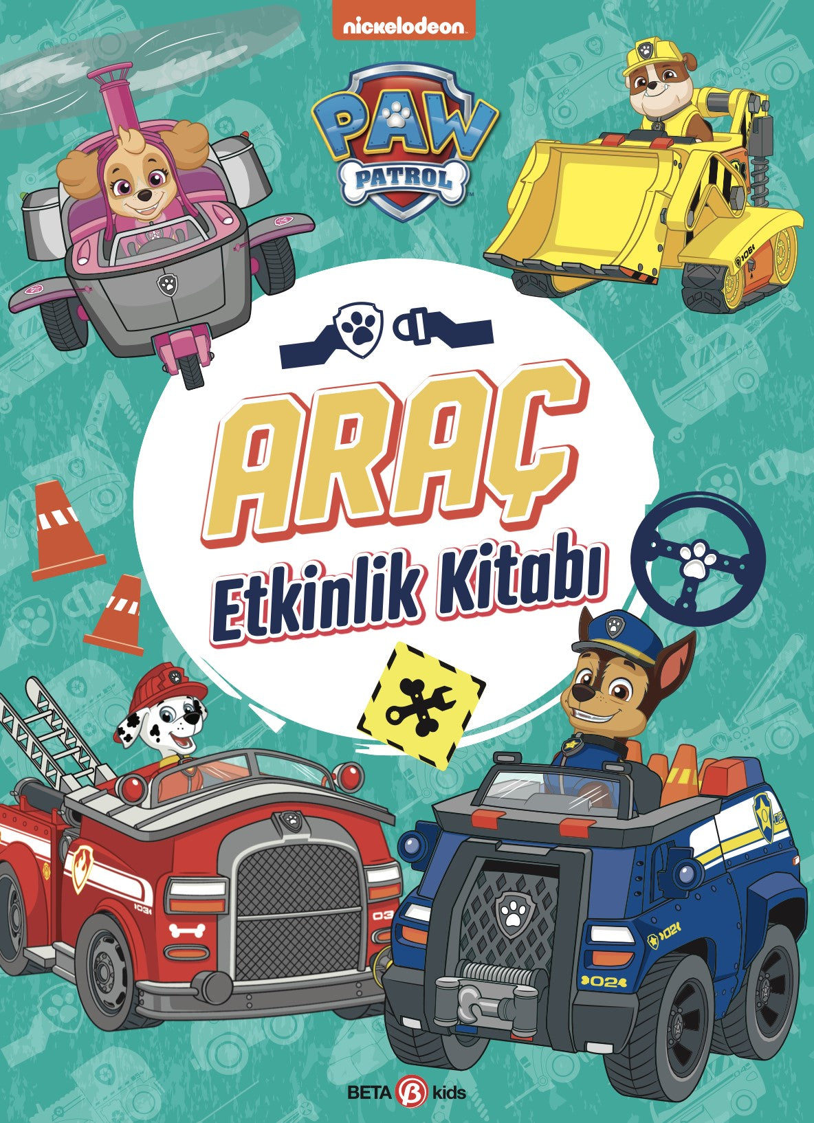 Araç Etkinlik Kitabı  Paw Patro – Kolektif – Beta Kids – kitap kapağı