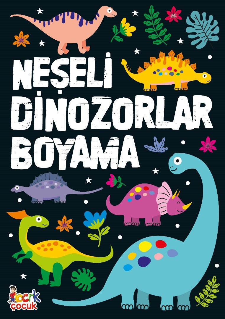 Neşeli Dinozorlar Boyama – Kolektif – Bıcırık Yayınları – kitap kapağı