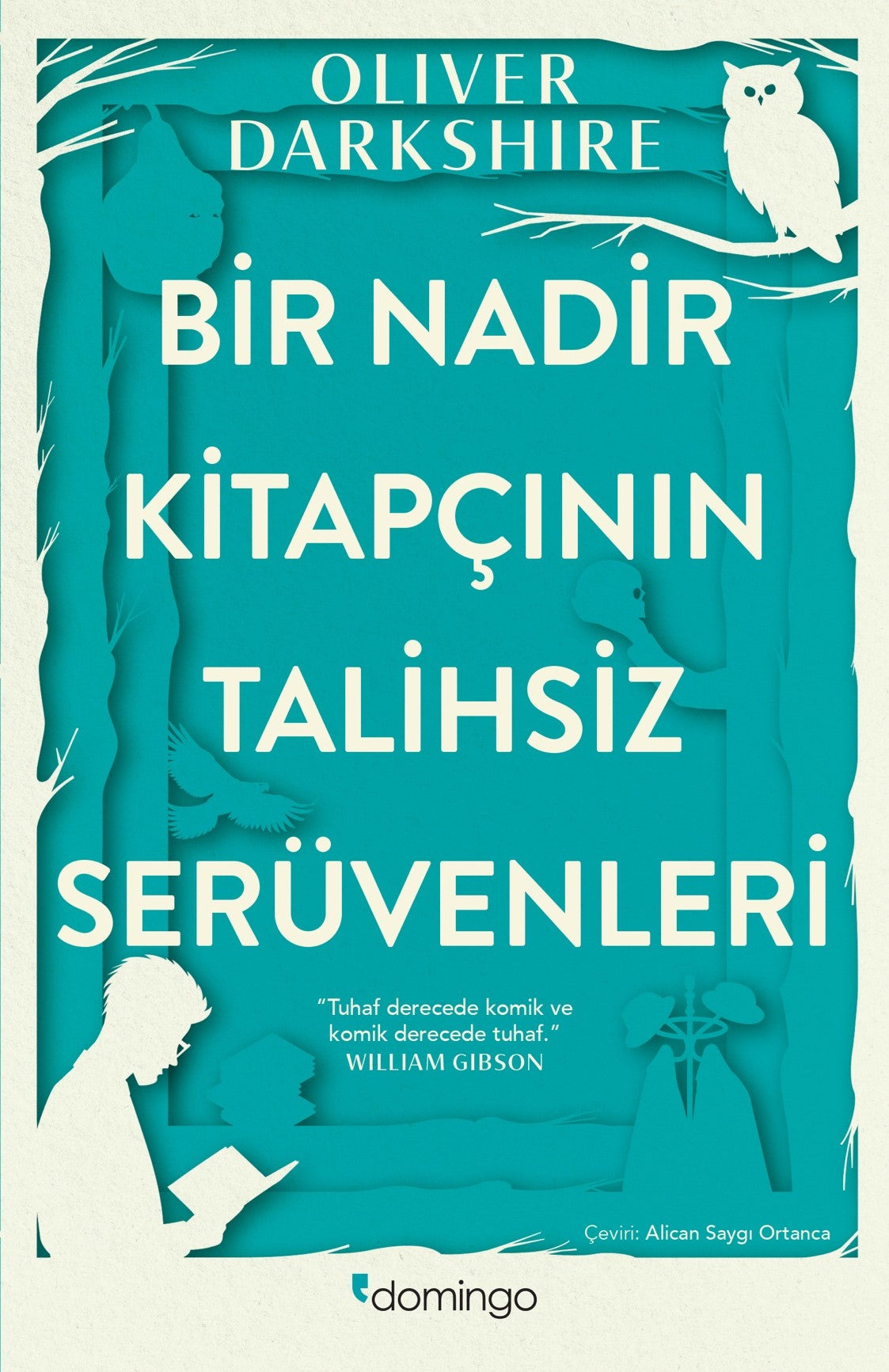 Bir Nadir Kitapçının Talihsiz Serüvenleri – Oliver Darkshire – Domingo Yayınevi – kitap kapağı