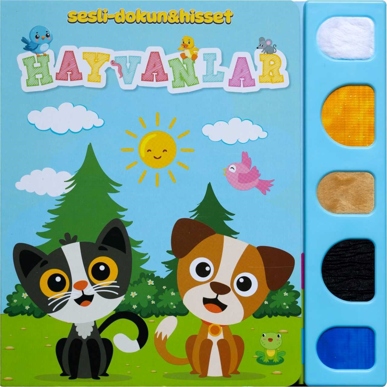 Sesli Dokun & Hisset - Hayvanlar – Kolektif – Net Çocuk Yayınları – kitap kapağı