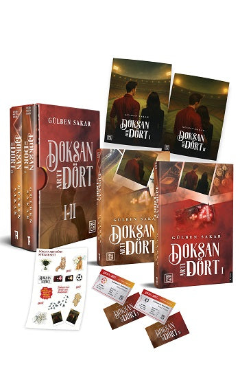 Doksan Artı Dört 1-2 Kutulu Set (Ciltli) – Gülben Sakar – Athica Yayınları – kitap kapağı