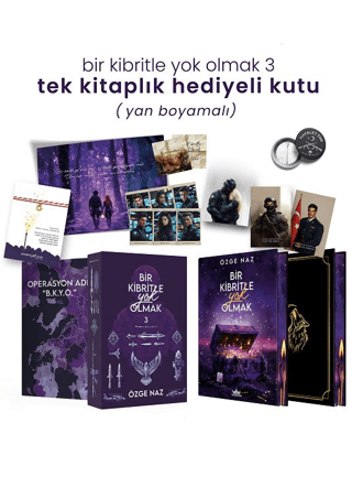 Bir Kibritle Yok Olmak 3 - Hediyeli Yan Boyamalı Kutu (Ciltli) – Özge Naz – Guardian – kitap kapağı