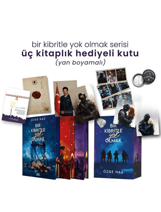 Bir Kibritle Yok Olmak Serisi - Üç Kitaplık Yan Boyamalı Hediyeli Kutu (Ciltli) – Özge Naz – Guardian – kitap kapağı