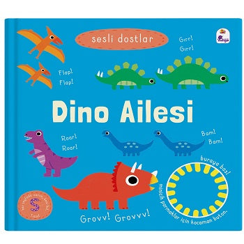 Sesli Dostlar – Dino Ailesi (Sesli Kitap) – Kolektif – İndigo Çocuk – kitap kapağı