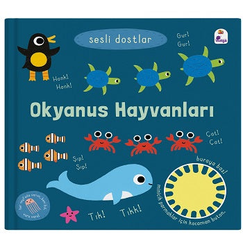 Sesli Dostlar – Okyanus Hayvanları (Sesli Kitap) – Kolektif – İndigo Çocuk – kitap kapağı