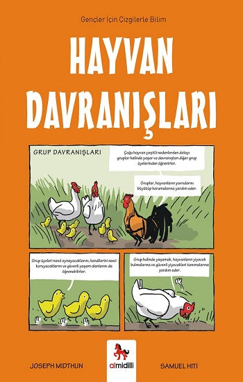 Hayvan Davranışları – Gençler İçin Çizgilerle Bilim – Joseph Midthun – Almidilli – kitap kapağı