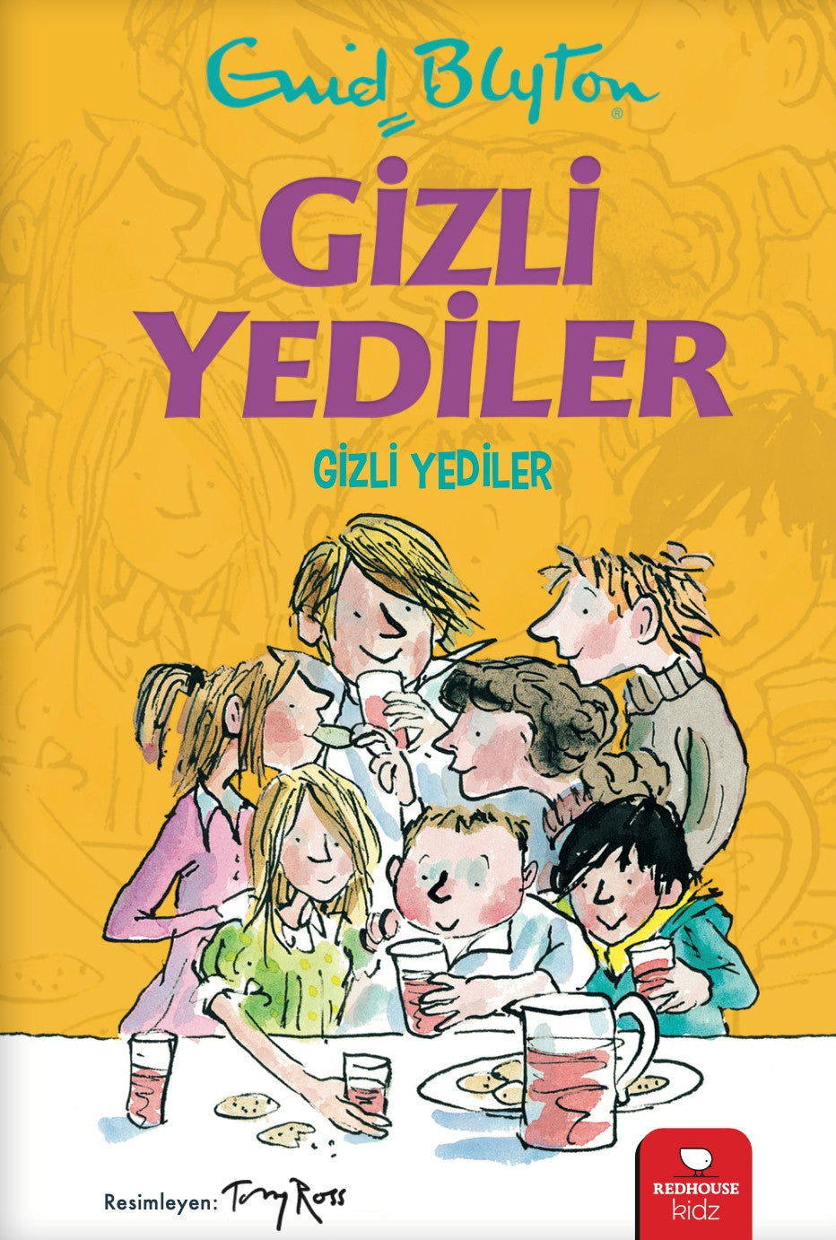 Gizli Yediler - Gizli Yediler (1. Kitap) – Enid Blyton – Redhouse Kidz Yayınları – kitap kapağı