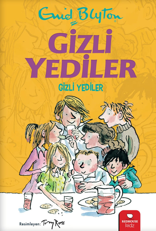 Gizli Yediler - Gizli Yediler (1. Kitap) – Enid Blyton – Redhouse Kidz Yayınları – kitap kapağı
