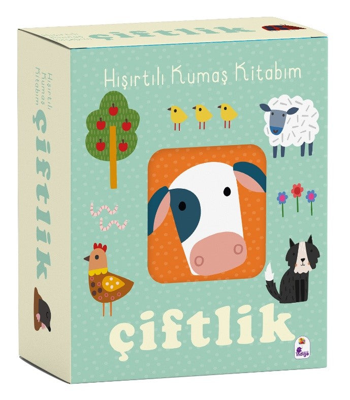 Çiftlik - Hışırtılı Kumaş Kitabım – Kolektif – İndigo Çocuk – kitap kapağı