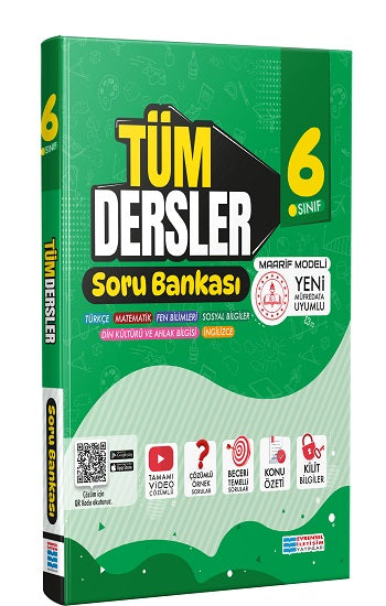 6. Sınıf Tüm Dersler Soru Bankası (Maarif Model) – Komisyon – Evrensel İletişim Yayınları – kitap kapağı