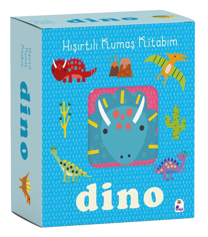 Dino - Hışırtılı Kumaş Kitabım – Kolektif – İndigo Çocuk – kitap kapağı