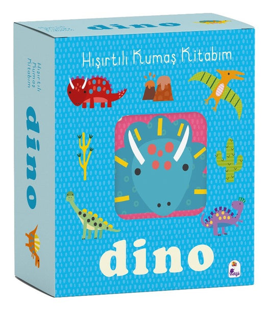 Dino - Hışırtılı Kumaş Kitabım – Kolektif – İndigo Çocuk – kitap kapağı