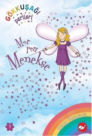 Gökkuşağı Perileri 7 - Mor Peri Menekşe – Daisy Meadows – Beyaz Balina Yayınları – kitap kapağı