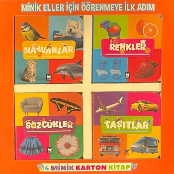 Minik Eller İçin Öğrenmeye İlk Adım 4 Minik Karton Kitap – Kolektif – Net Çocuk Yayınları – kitap kapağı