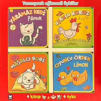 Yumuşacık Eğlenceli Öyküler 4 Kitap – Kolektif – Net Çocuk Yayınları – kitap kapağı
