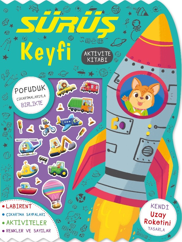 Sürüş Keyfi – Çıkartmalı Aktivite Kitabı – Kolektif – İndigo Çocuk – kitap kapağı