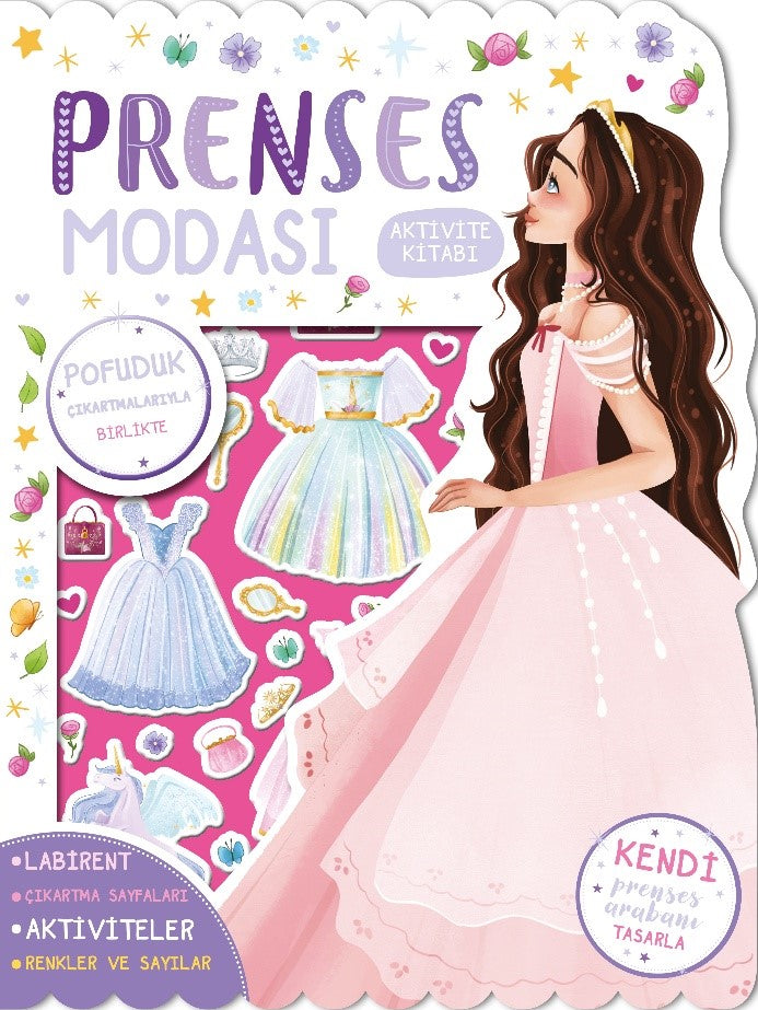Prenses Modası – Çıkartmalı Aktivite Kitabı – Kolektif – İndigo Çocuk – kitap kapağı