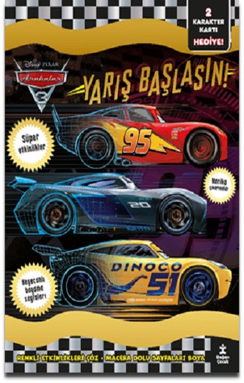 Disney Arabalar - Parıltılı Etkinlikler Kitabı – Kolektif – Doğan Çocuk – kitap kapağı