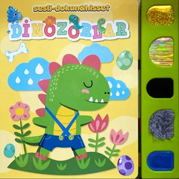 Sesli Dokun&Hisset-Dinozorlar – Kolektif – Net Çocuk Yayınları – kitap kapağı