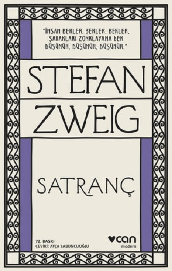 Satranç – Stefan Zweig – Can Yayınları – kitap kapağı