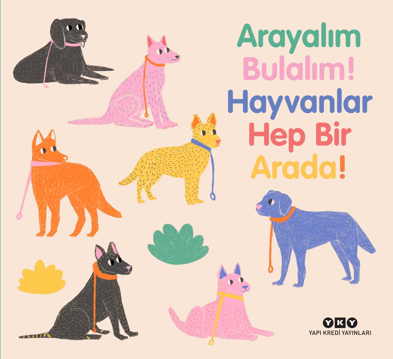 Arayalım Bulalım! Hayvanlar Hep Bir Arada! (Ciltli) – Marta Nunes – Yapı Kredi Yayınları – kitap kapağı