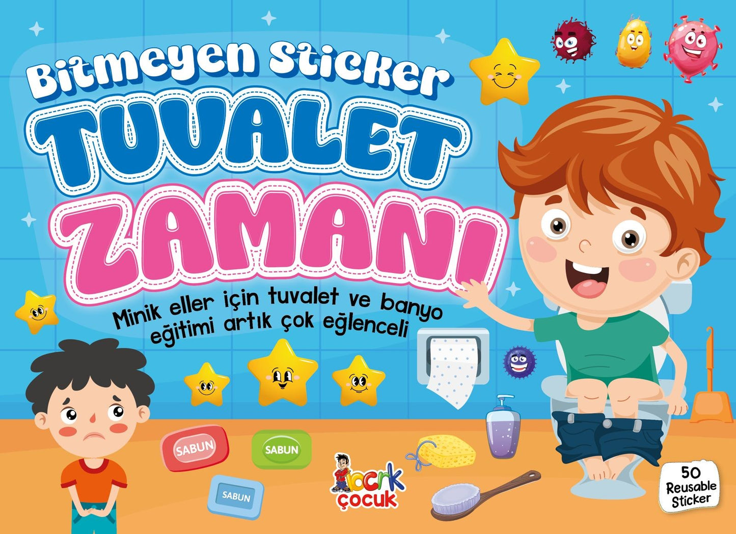 Bitmeyen Sticker - Tuvalet Zamanı – Erdi Doğan – Bıcırık Yayınları – kitap kapağı