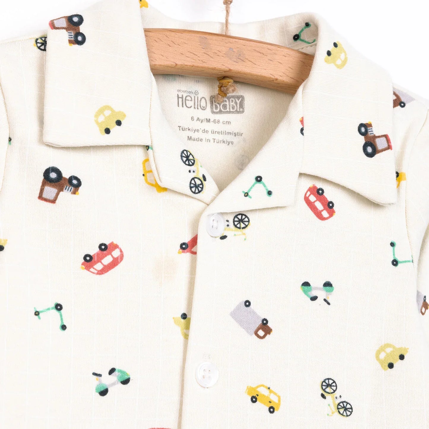 HelloBaby Boy Long Sleeve Pyjamas Set - Ecru