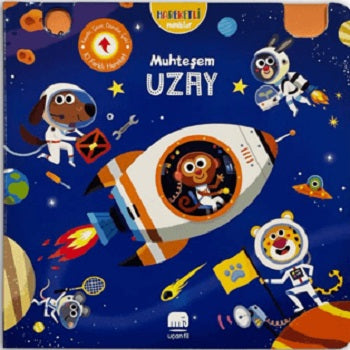 Hareketli Minikler: Muhteşem Uzay (Ciltli) – Kolektif – Uçan Fil Yayınları – kitap kapağı