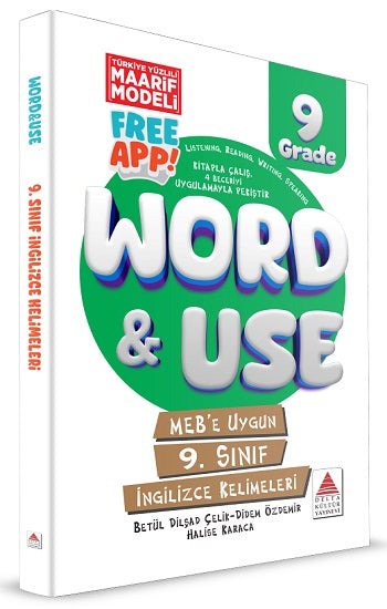 9. Sınıf İngilizce Kelimeleri – Betül Dilşad Çelik & Didem Özdemir & Halise Karaca – Delta Kültür Yayınevi – kitap