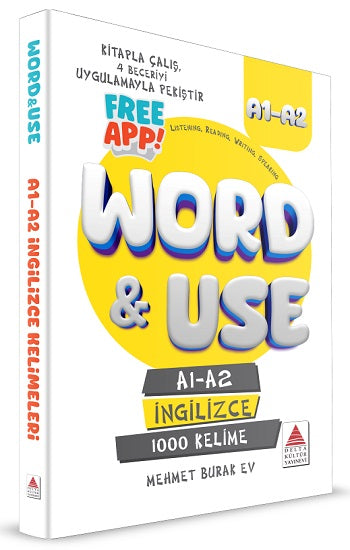 İngilizce A1-A2 Kelimelerle Başlangıç – Mehmet Burak Ev – Delta Kültür Yayınevi – kitap kapağı