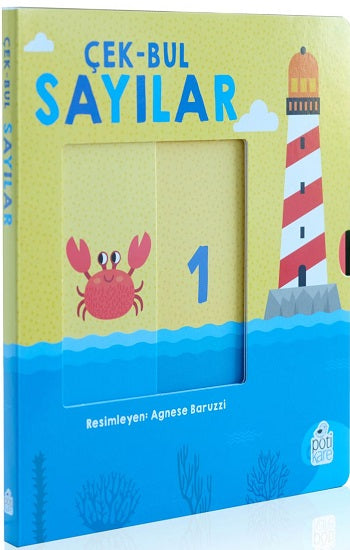 Çek-Bul Sayılar Hareketli Kitaplar (Sıvama Cilt) – Agnese Baruzzi – Pötikare Yayıncılık – kitap kapağı