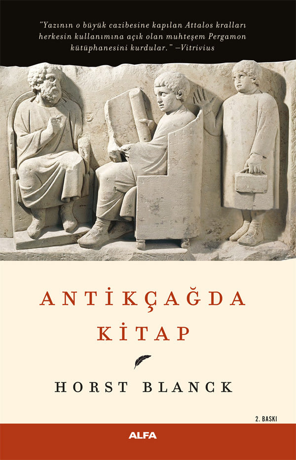 Antikçağda Kitap – Horst Blanck – Alfa Yayınları – kitap kapağı