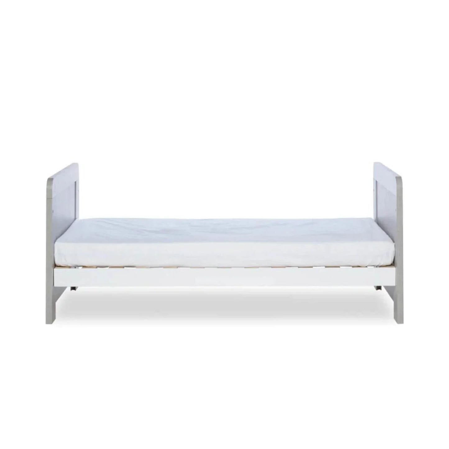 Ickle Bubba Pembrey Cot Bed Ash Grey - Fibre Mattress