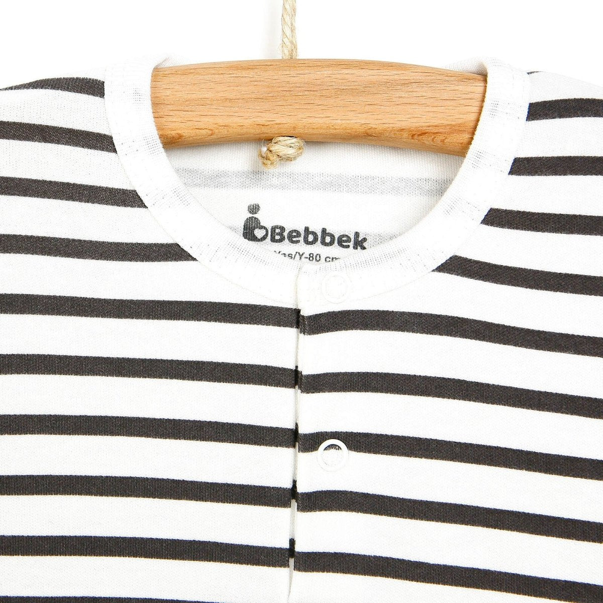 Bebbek Newborn Sweatshirt Footless Bottom - Brown