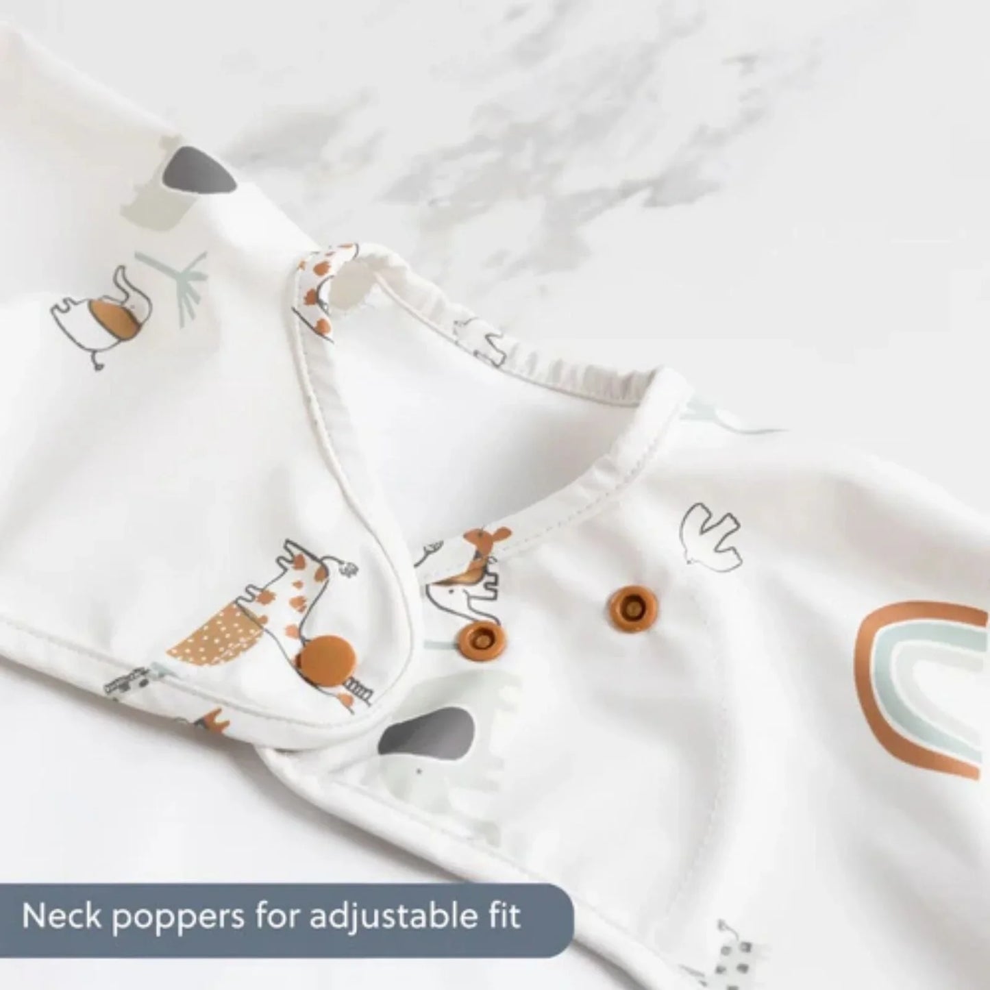 Bibado Long Sleeve Coverall Weaning Bib - Serengeti Spaghetti