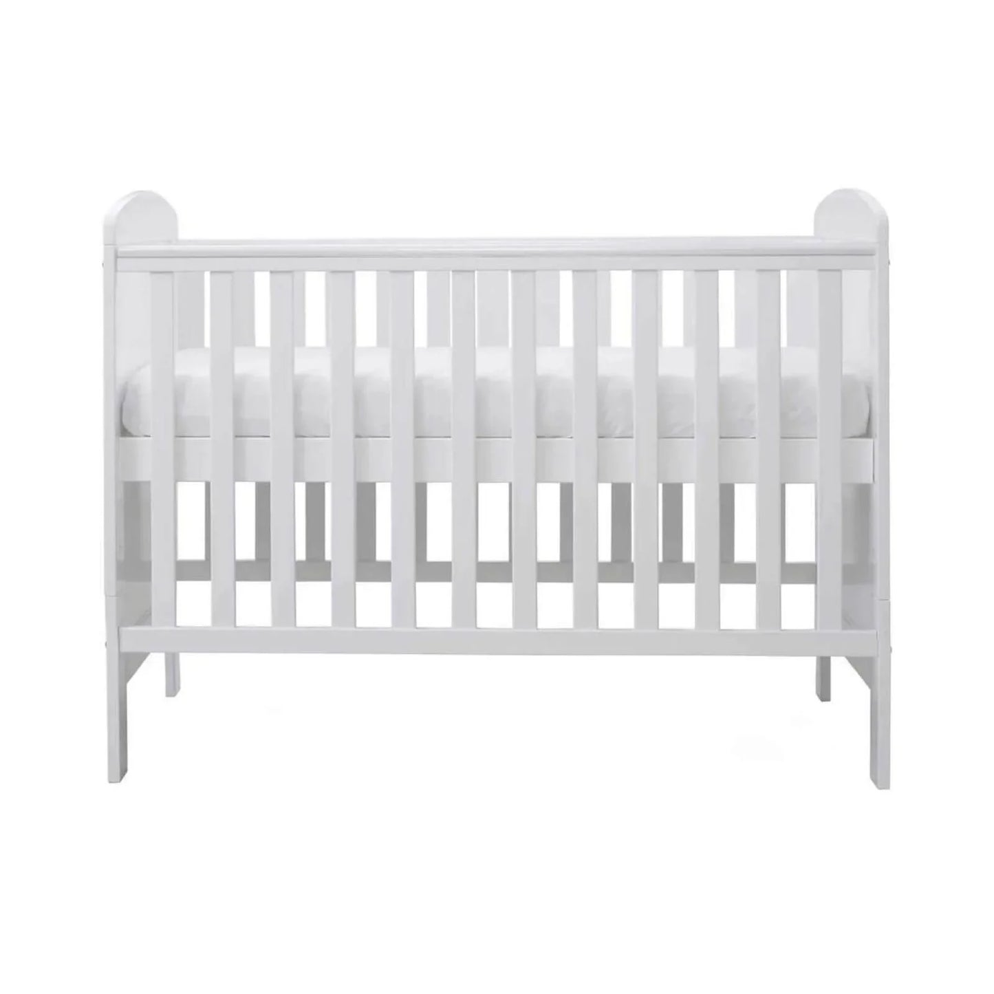 Ickle Bubba Coleby Mini Cot Bed White - Premium Pocket Sprung Mattress
