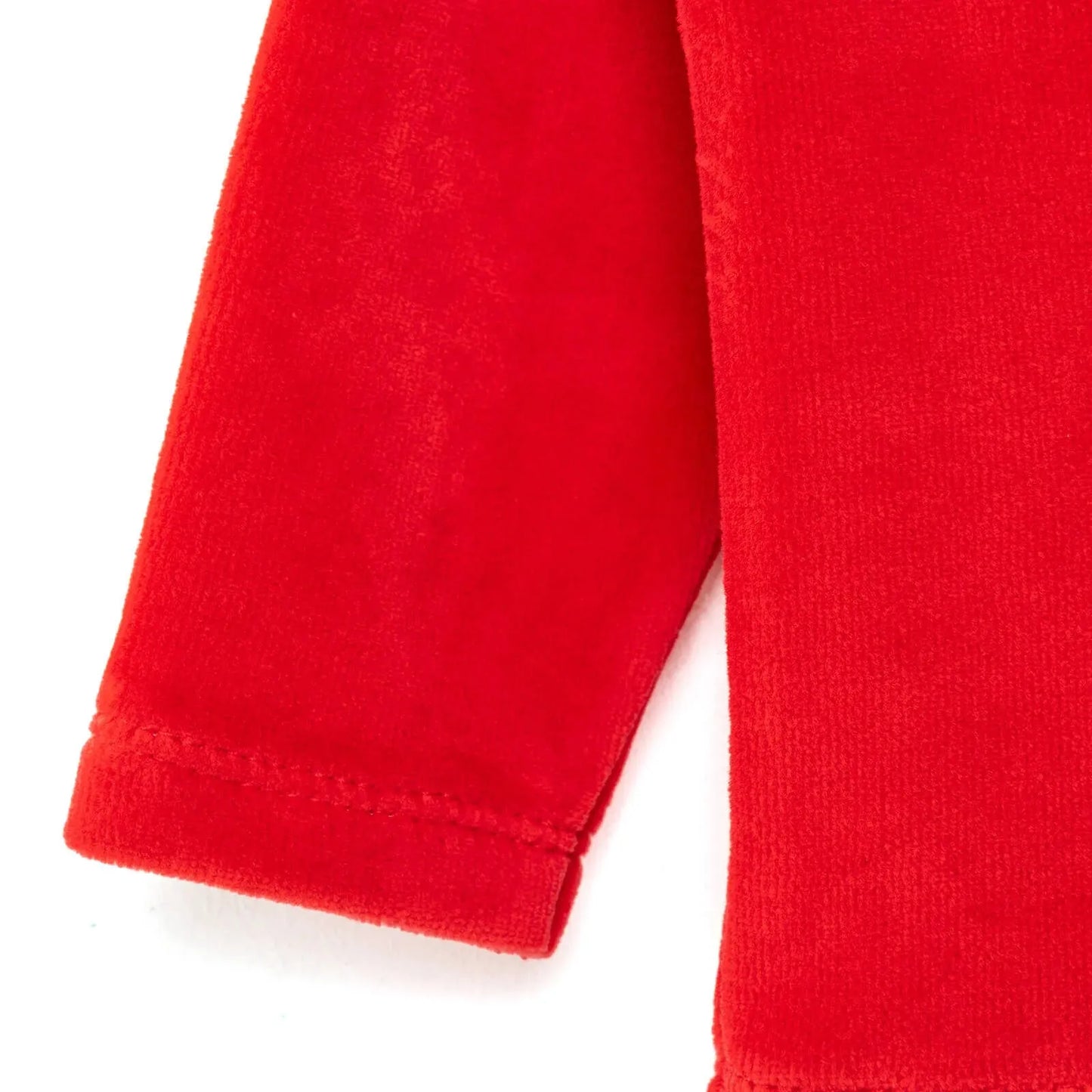 HelloBaby Cardigan - Footed Bottom - Red
