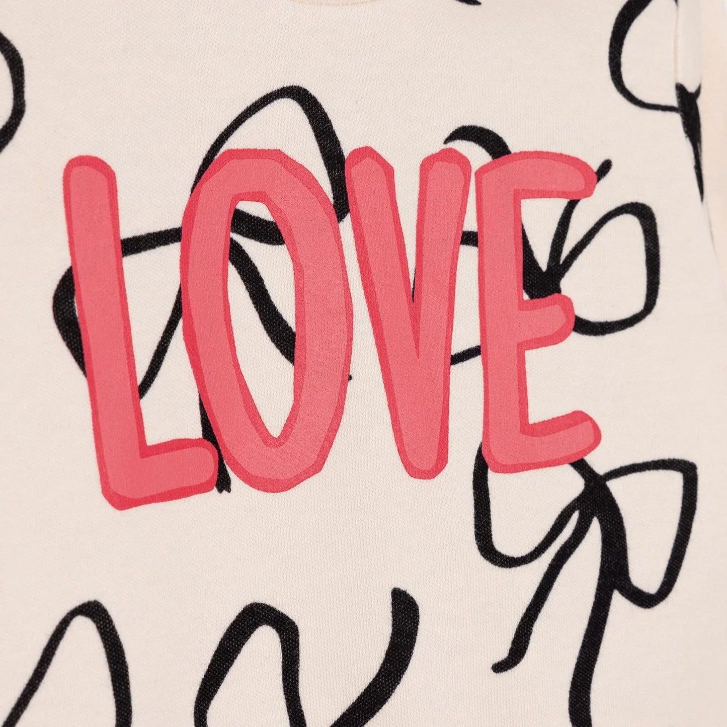 HelloBaby Basic Girl Bow Printed Jogging Set