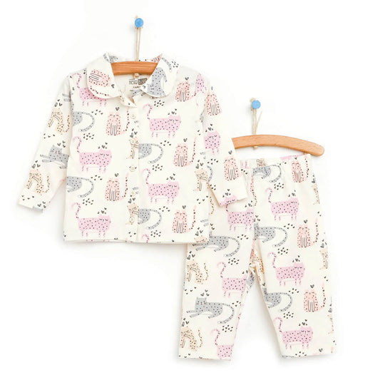 HelloBaby Basic Baby Girl Pyjamas Set - Multicolour