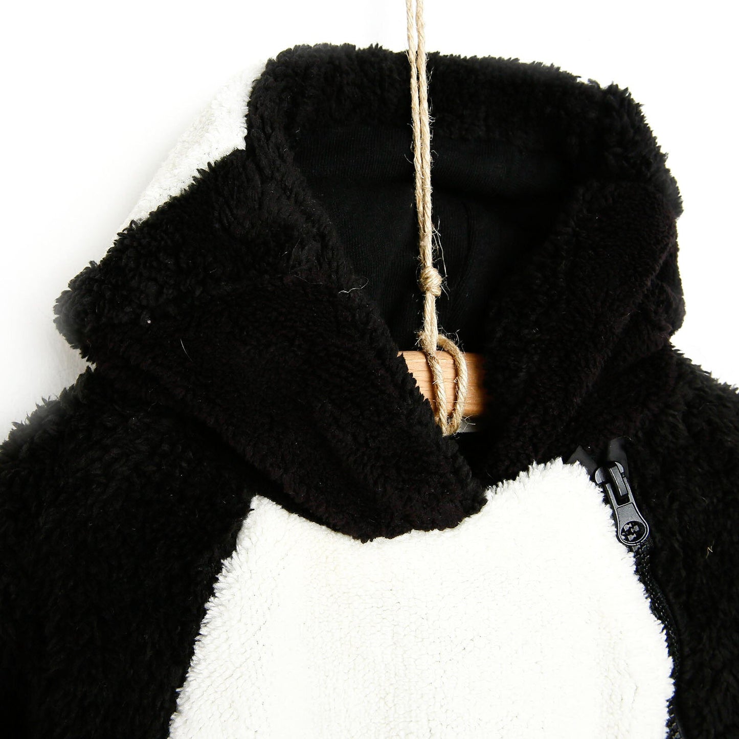 Midimod Newborn Welsoft Penguin Footed Jumpsuit - Black