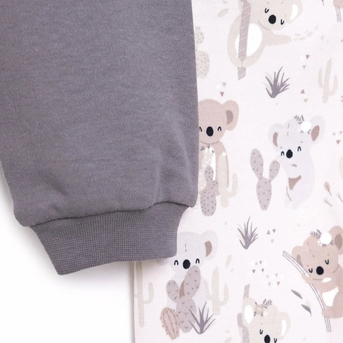 HelloBaby Basic Koala Pattern Booties 2 pcs - Anthracite