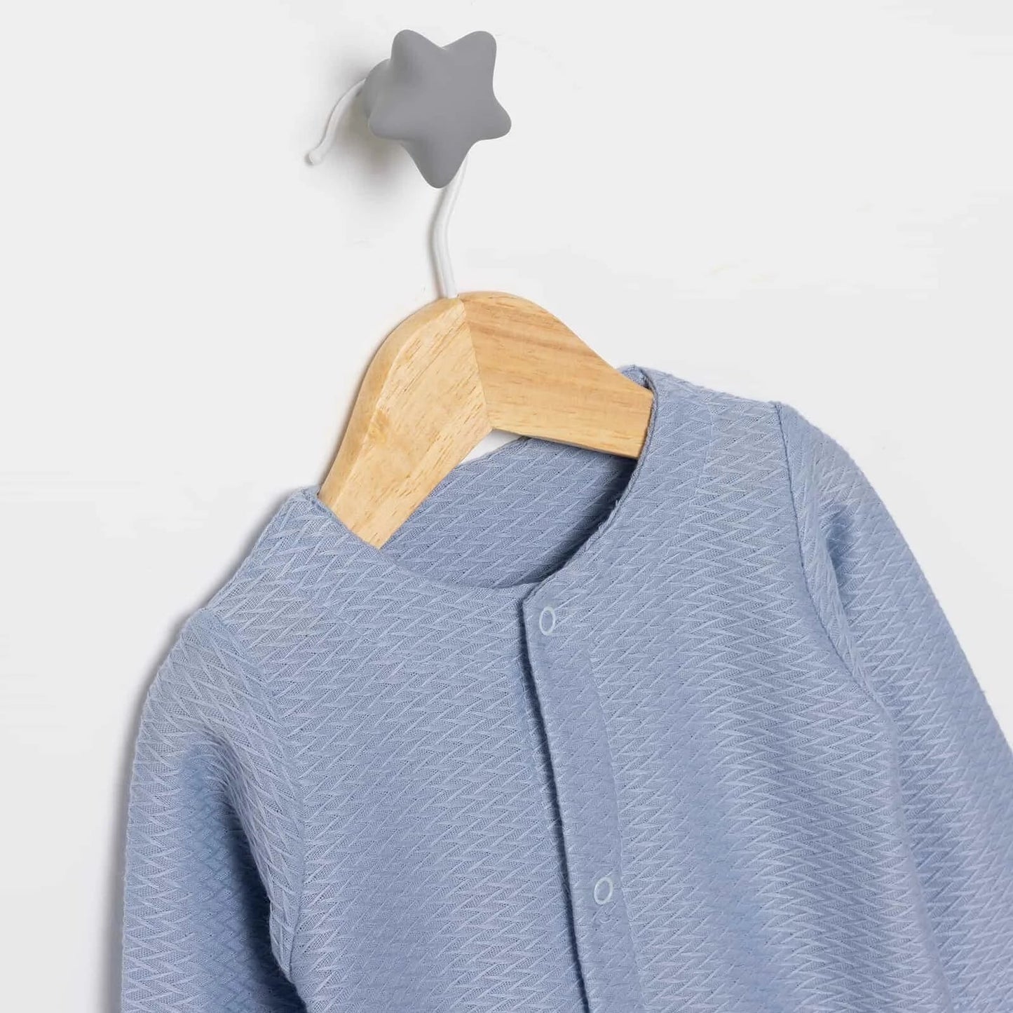 Bebbek Unisex Footed Jumpsuit - Light Blue