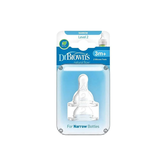 Dr. Brown's Options+ Narrow Neck Level 2 Teats 3+ months Pack of 2
