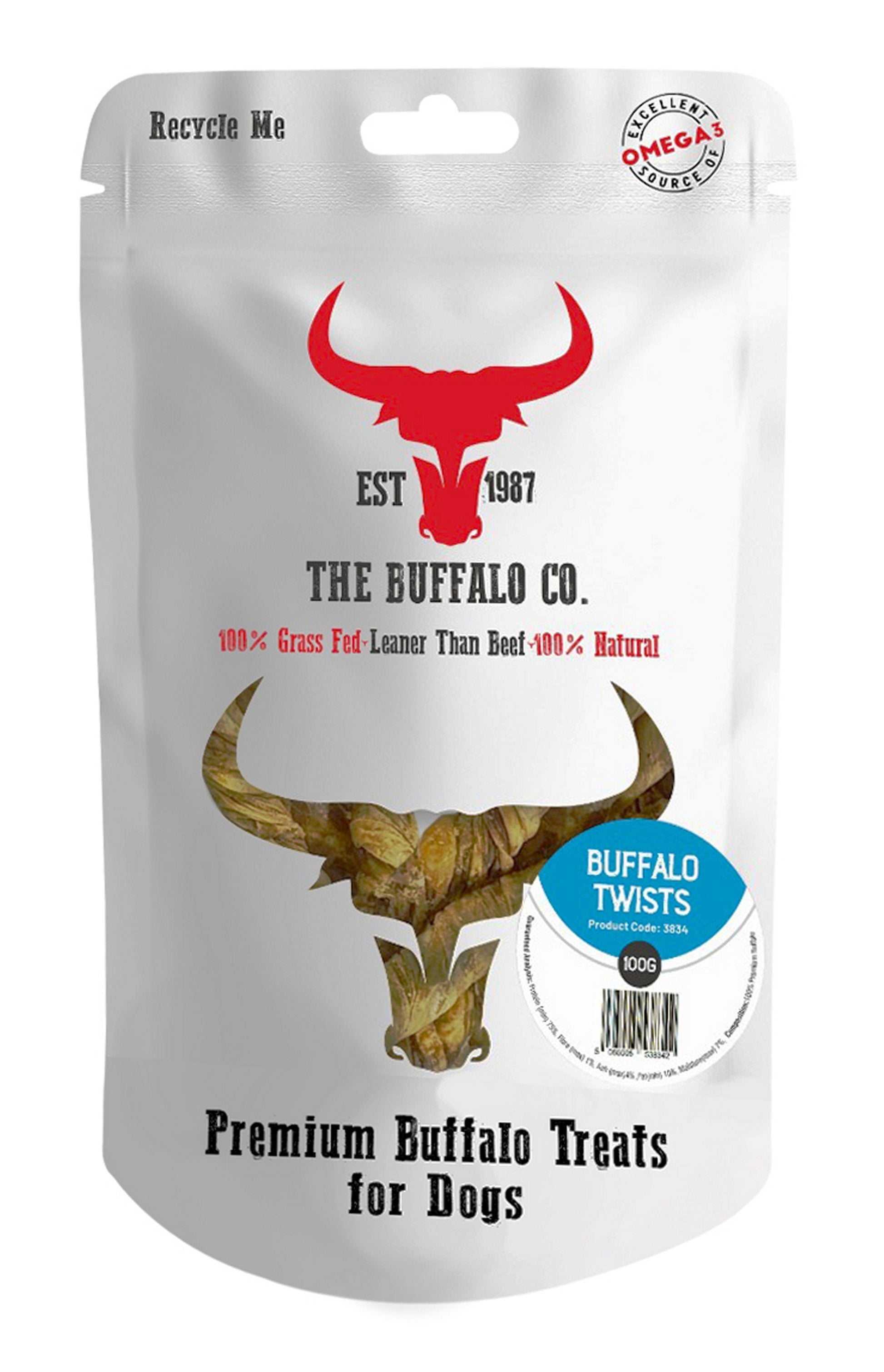 Buffalo Twists-Dog Treats-100g-1